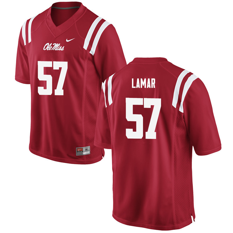 Chadwick Lamar Ole Miss Rebels NCAA Men's Red #57 Stitched Limited College Football Jersey WGK7658KA
